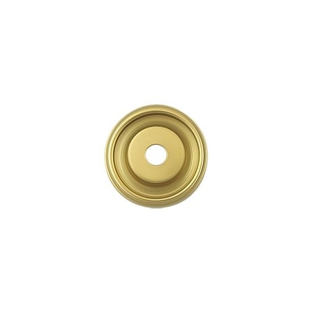 Deltana BPRC100U3 Cabinet Knob Backplate Polished Brass, 10PK BPRC100U3-XCP10
